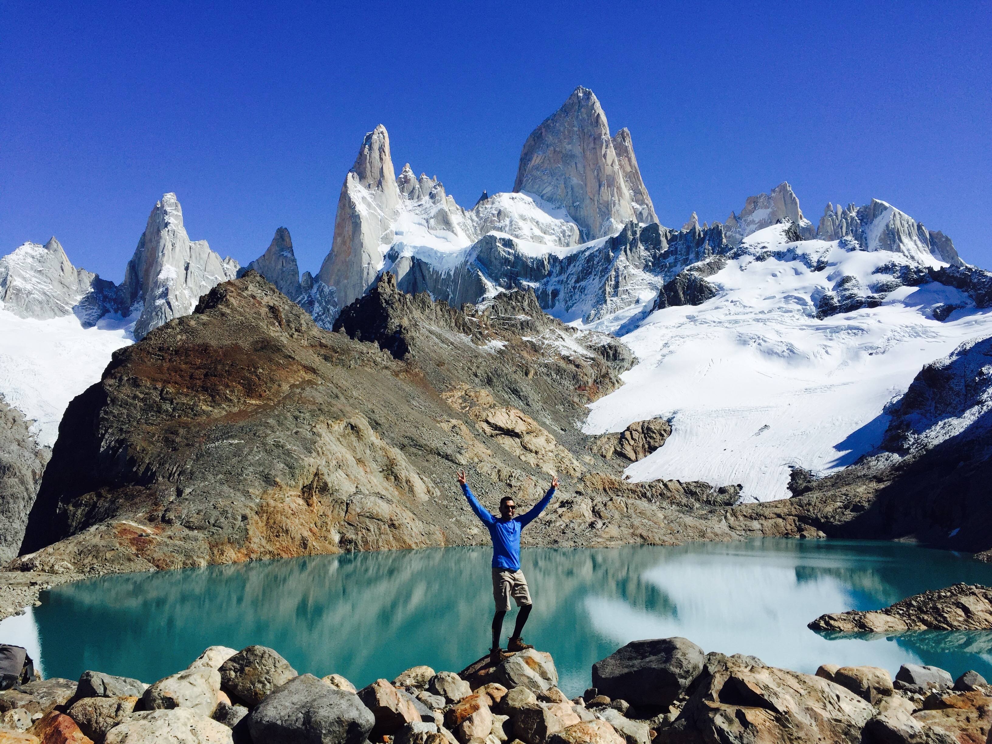 El Flaco at Laguna de los Tres, El Chaltén, Argentina