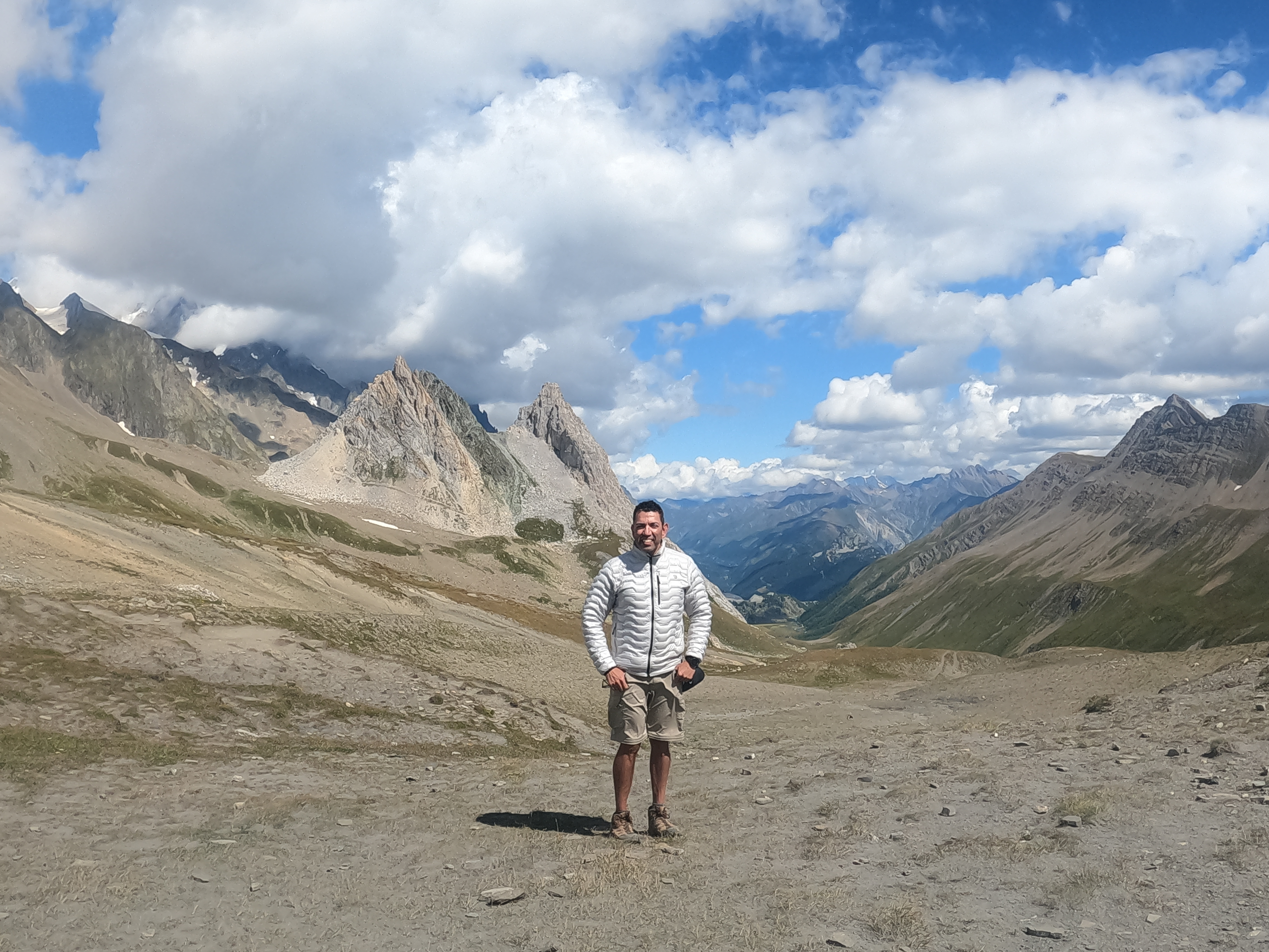 Richard Flores at Col de la Seigne, Tour du Mont Blanc